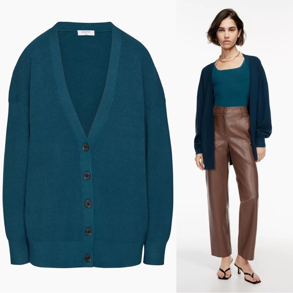 Aritzia Sweaters Aritzia Babaton Kinney Vneck Knit Cardigan Xs